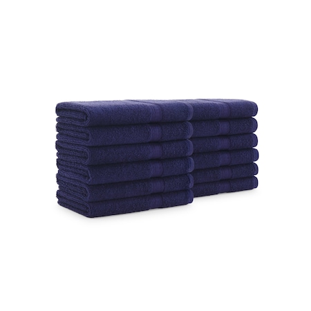 Monarch Brands True Color Hand Towels , Navy, 12PK P-HAND-NAVY